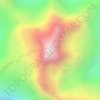 Tocllaraju topographic map, elevation, terrain