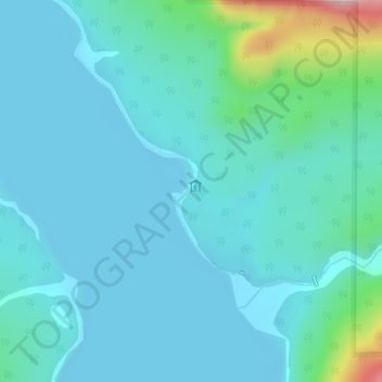 Jamestown topographic map, elevation, terrain