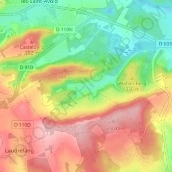 Dourd'Hal topographic map, elevation, terrain