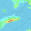 Kos topographic map, elevation, terrain