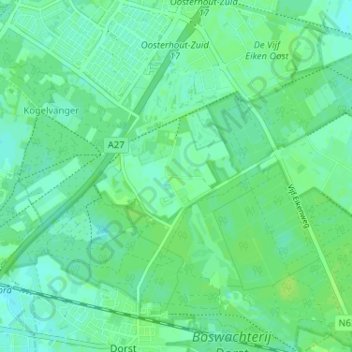 Seters topographic map, elevation, terrain