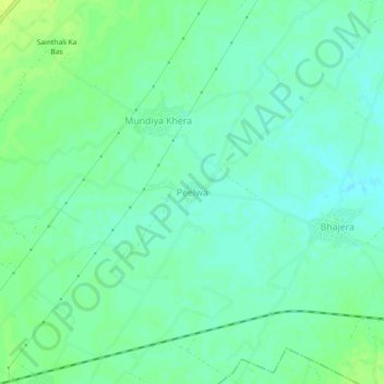 Peelwa topographic map, elevation, terrain