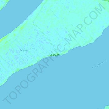 Leguan topographic map, elevation, terrain