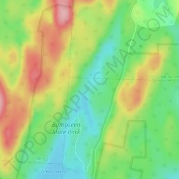 Said Dam topographic map, elevation, terrain