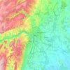 Dijon topographic map, elevation, terrain