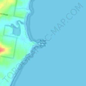 Bingie Bingie Point topographic map, elevation, terrain