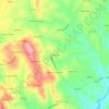 Fontainhas topographic map, elevation, terrain