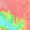 Les Déserts topographic map, elevation, terrain