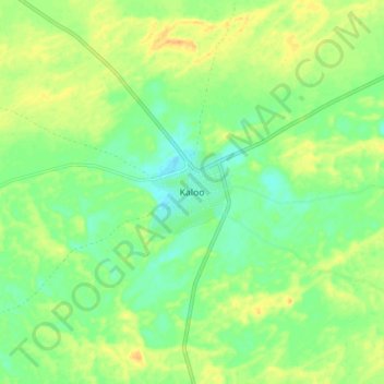 Kaloo topographic map, elevation, terrain
