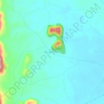 Ban Khao Wang Tong topographic map, elevation, terrain