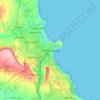 Scarborough topographic map, elevation, terrain