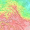 Province of Calca topographic map, elevation, terrain