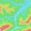 Klostertal topographic map, elevation, terrain