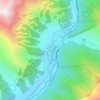 Naran topographic map, elevation, terrain
