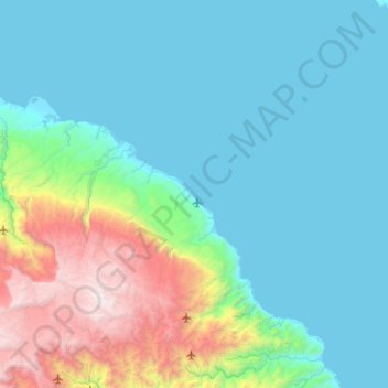 Sialum Island topographic map, elevation, terrain