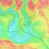 Lacuisine topographic map, elevation, terrain