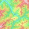 Artvin topographic map, elevation, terrain
