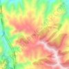 折腰峪村 topographic map, elevation, terrain