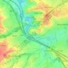 Terschuren topographic map, elevation, terrain