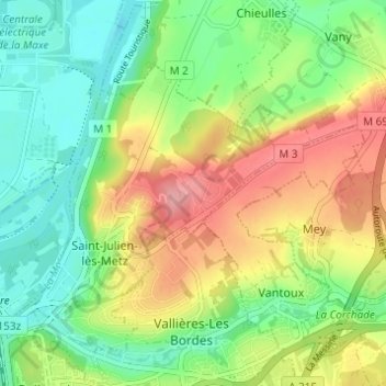 Grimont topographic map, elevation, terrain