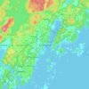 Grimstad topographic map, elevation, terrain