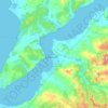 Çanakkale topographic map, elevation, terrain