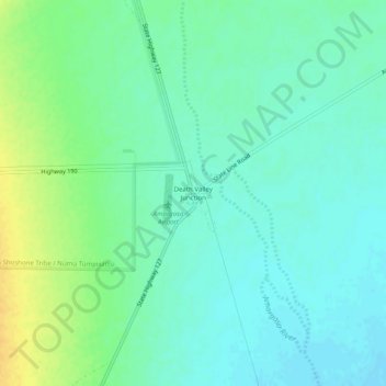 Death Valley Junction topographic map, elevation, terrain