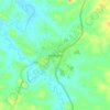 Kérouané topographic map, elevation, terrain