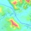 Savages Crossing topographic map, elevation, terrain