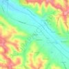 Les Combes topographic map, elevation, terrain