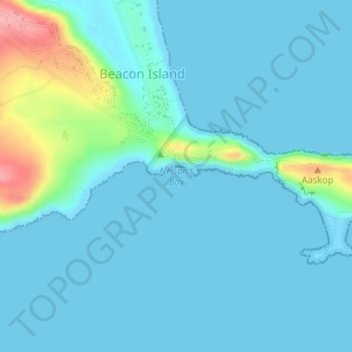 Nelson's Bay topographic map, elevation, terrain