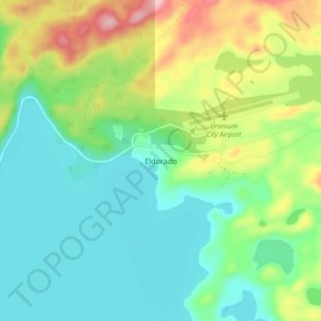 Eldorado topographic map, elevation, terrain