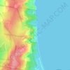 Hyams Beach topographic map, elevation, terrain