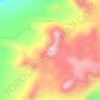 Ticlla topographic map, elevation, terrain