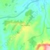 Pen-y-clawdd topographic map, elevation, terrain