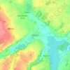 Warzno topographic map, elevation, terrain
