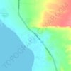 Uyun Musa topographic map, elevation, terrain