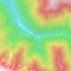 Sandon topographic map, elevation, terrain