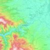 Baramulla topographic map, elevation, terrain
