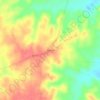 Marsalis topographic map, elevation, terrain