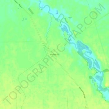 Manawaru topographic map, elevation, terrain