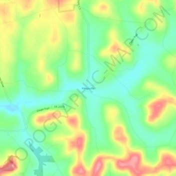 Kingsville topographic map, elevation, terrain