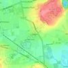 Cleadon topographic map, elevation, terrain