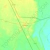 Dhampur topographic map, elevation, terrain