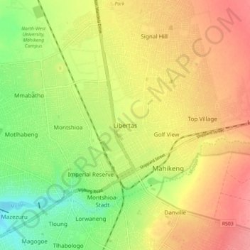 Libertas topographic map, elevation, terrain