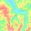 Los Queñes topographic map, elevation, terrain