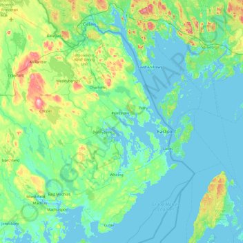 Smalls Island topographic map, elevation, terrain