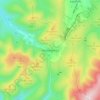 Wanlockhead topographic map, elevation, terrain