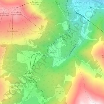 Unter-Laret topographic map, elevation, terrain