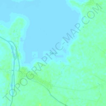 Paria topographic map, elevation, terrain
